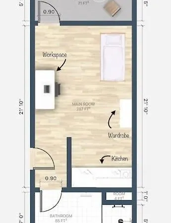 Center Fully Furnished Flat 321